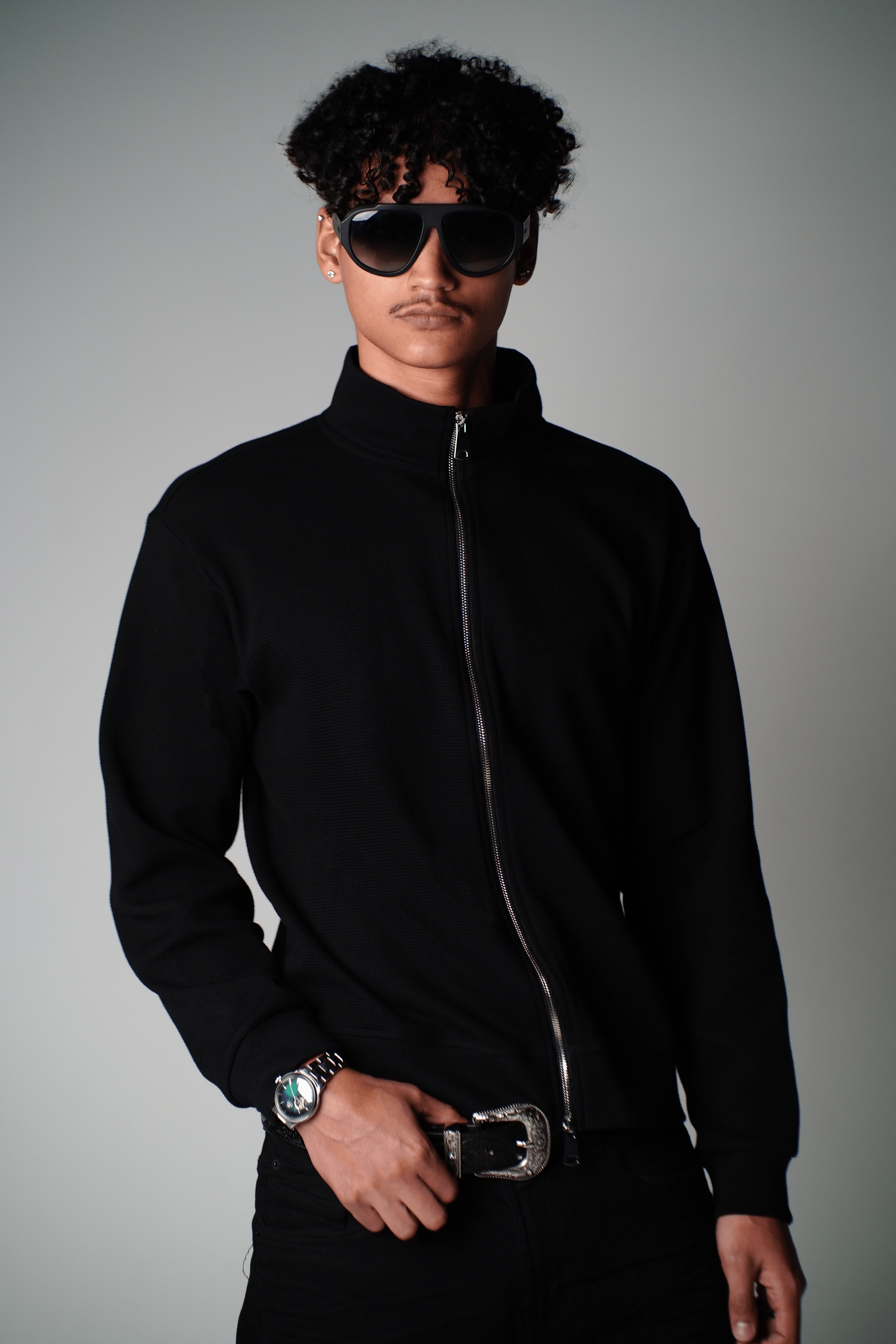 Waffle Zip-Up