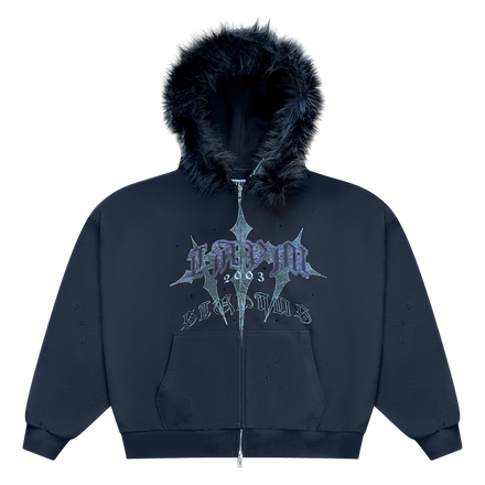 Taym Baggy Zip-Up Hoodie