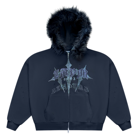 Taym Baggy Zip-Up Hoodie