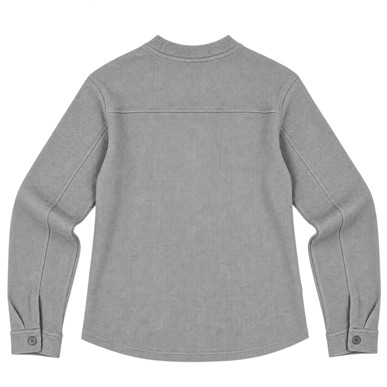 Waffle Henley Heather Grey