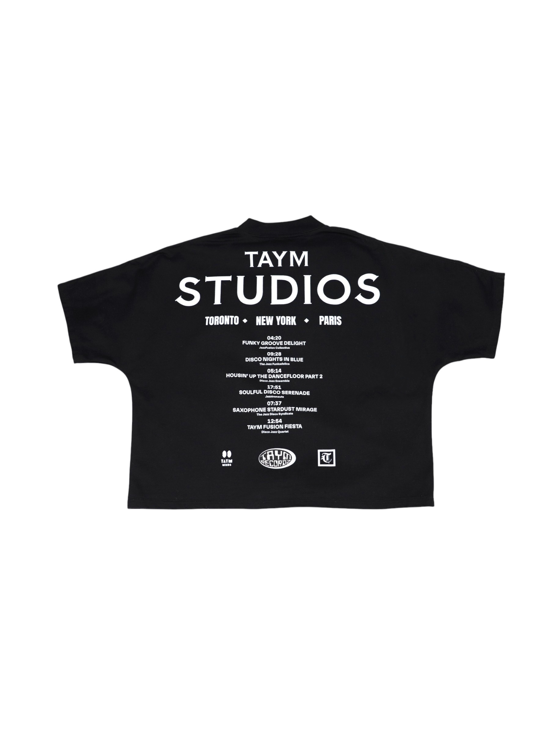 Taym Cropped Tee Black