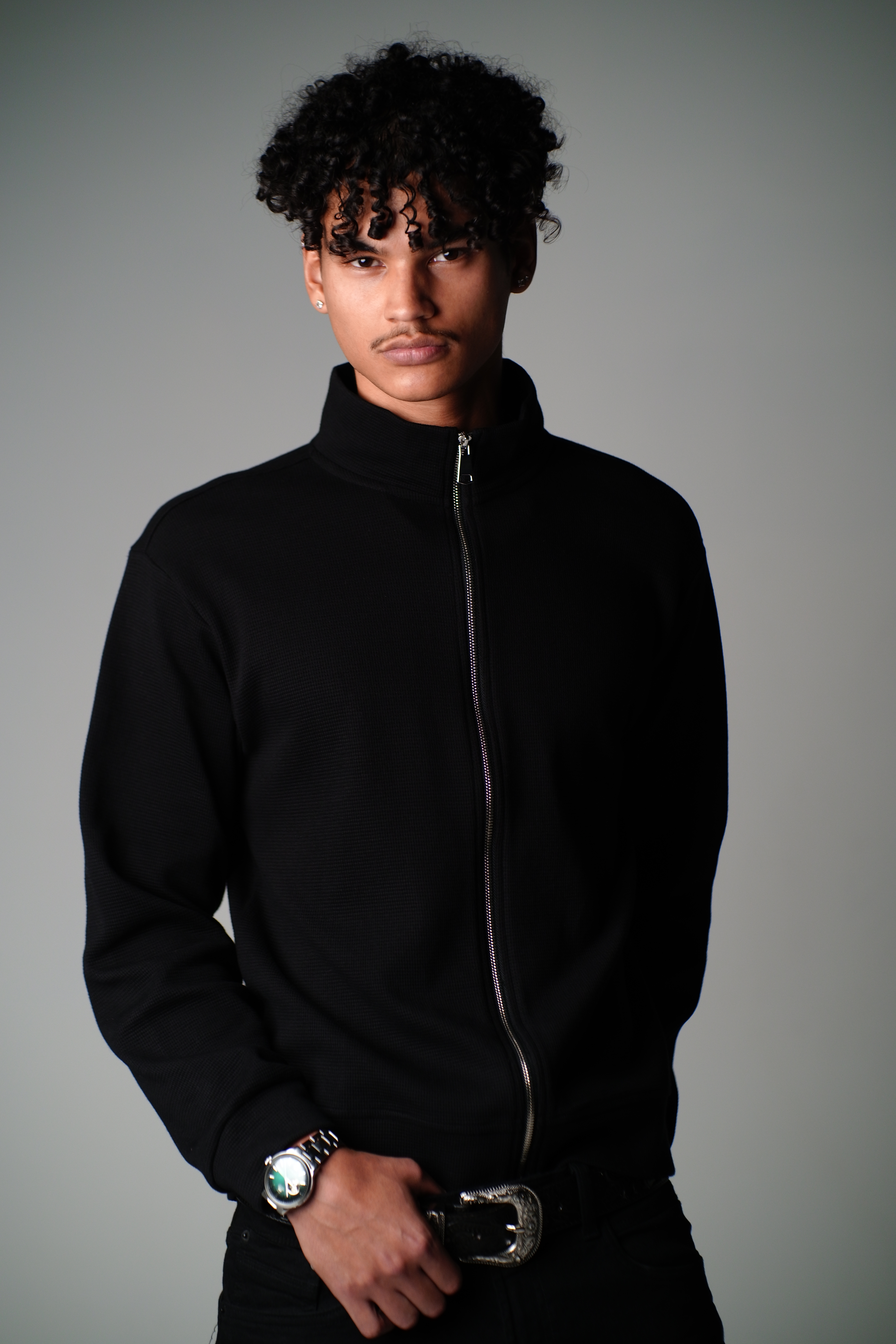 Waffle Zip-Up