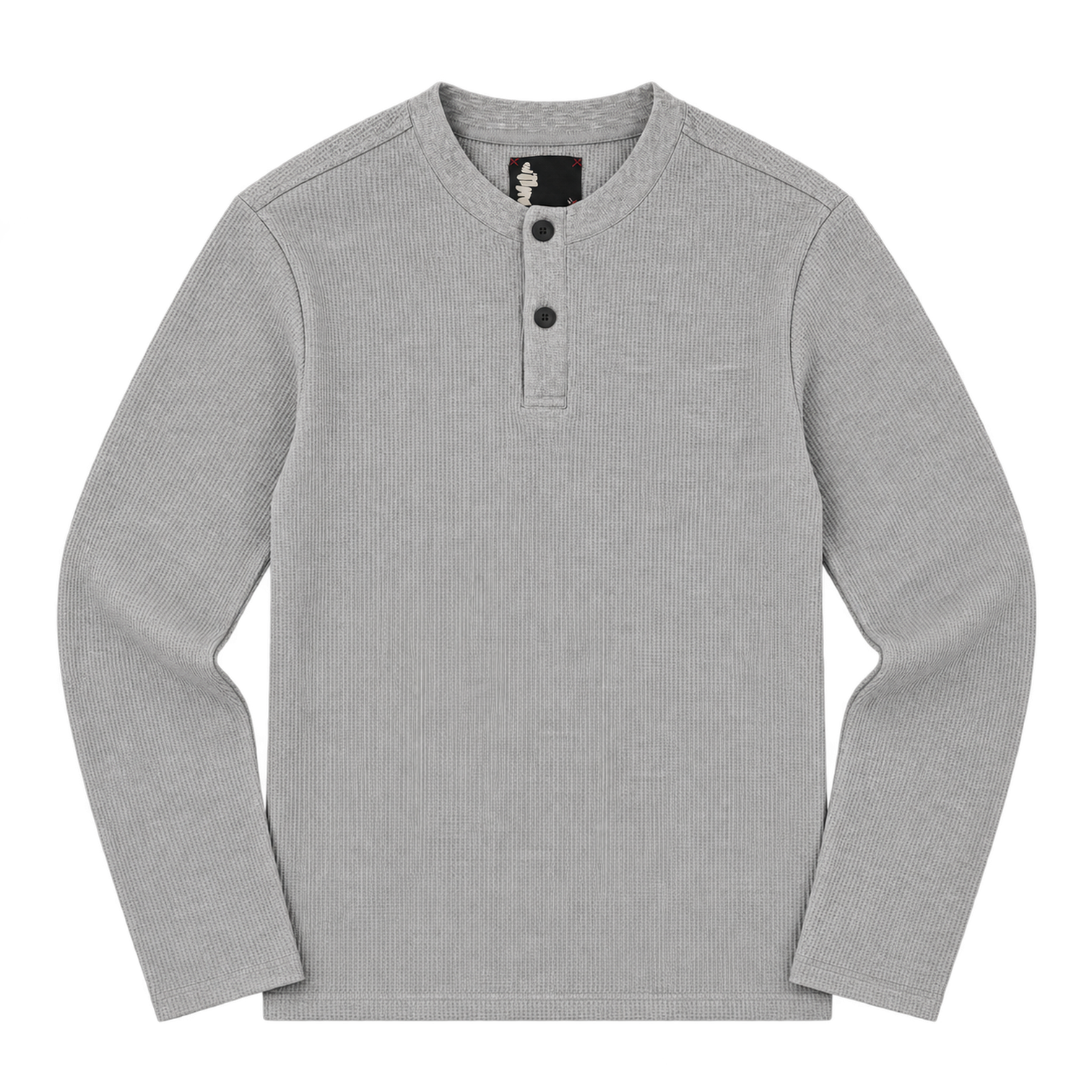 Waffle Henley Heather Grey